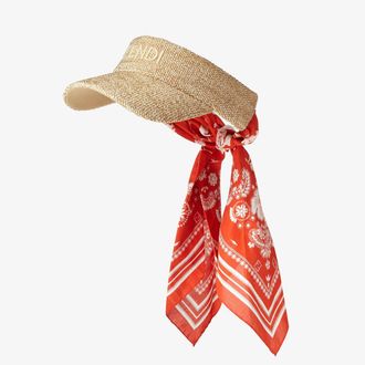 Fendi Visor With Scarf