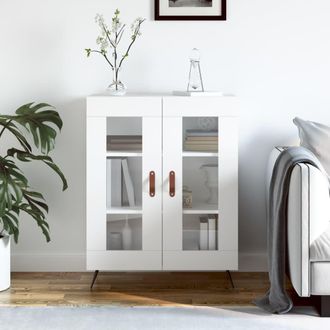 vidaXL Aparador De Madera De Ingenier&iacute;a Blanco 69,5x34x90 Cm Vidaxl