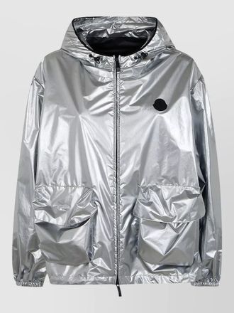Moncler ylang hooded bomber jacket drawstring hem