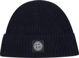 Stone Island Beanies - Heren - Hoeden - Blauw - ONE Size - Accessoires