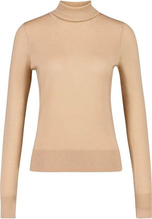 Zimmermann Cashmere Turtleneck Sweater - Dames - Cashmere truien - Beige - M - Kasjmier - Truien & Vesten