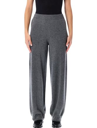 Fabiana Filippi Platinum Wool-Cashmere Jogging Trousers