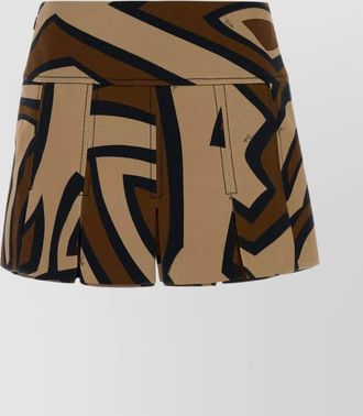 Pucci high waist mini skirt with bold pattern