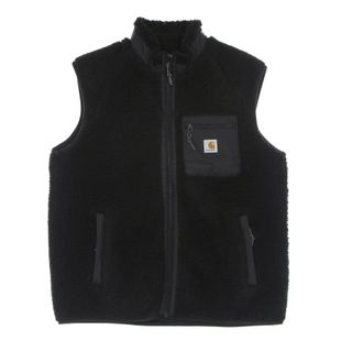 Carhartt Work in Progress Zwarte Mouwloze Sherpa Vest Mesh Interieur - Heren - Jassen - Zwart - Maat: M Poliester