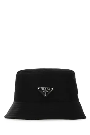 Prada Mens Black Re-Nylon Hat Nero Cappelli