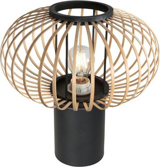 Steinhauer Steinhauer - L&aacute;mpara De Mesa - Bloeba - Natural Negro - Bamb&uacute;
