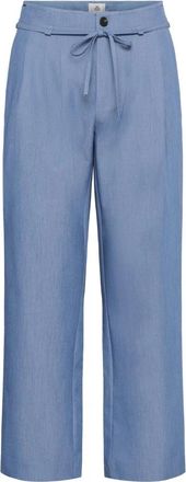 Karen by Simonsen KBRo Solid Pants - Dames - Wijde Broeken - Blauw - XL - Leer - Broeken