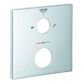 GROHE Escudo Cuadrado Grohe 49103 Para Thm - Juego De Molduras Cromadas