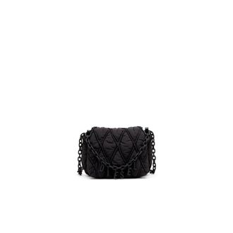 Diesel Charm-D S-Small shoulder bag in quilted nylon - Shoulder Bags - Woman - Black