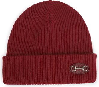 Gucci Accessoires, Dames, Rood, M, Wol, Horsebit Beanie
