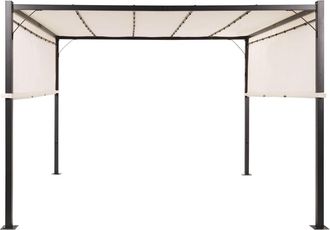 Beliani Cenador led metal 310 cm 310 cm beige