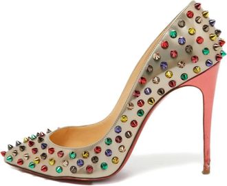 Christian Louboutin 110mm Pigalle Spikes pumps - Neutrals