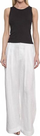 Enza Costa Supima Cotton Scoop Tank In Black