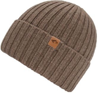 Chillouts Strickm&uuml;tze CHILLOUTS Darian Hat, Herren, braun, Feinstrick, Baumwollmischung, unifarben, M&uuml;tzen Strickm&uuml;tze, mit extra hohem Umschlag