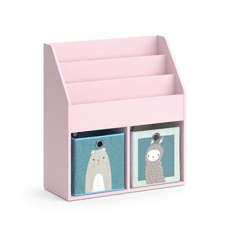 Vicco Estanter&iacute;a Infantil Luigi, Rosa, 72 X 79 Cm Con 2 Cajas Plegables (oso, Oveja), Vicco