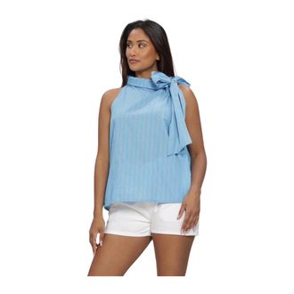 Copenhagen Muse Cmmelissa Top - Dames - Blouses & Shirts - Blauw - Maat: M Linnen