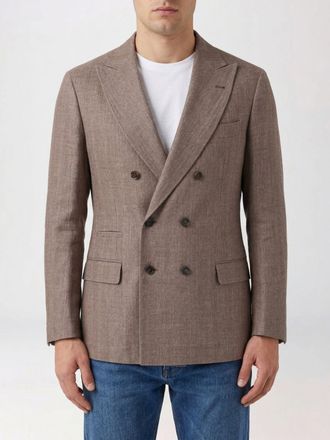 Brunello Cucinelli Blazer doppiopetto Brunello Cucinelli in misto lino e lana vergine