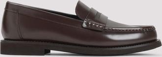 Brunello Cucinelli Dark Brown Leather Loafers