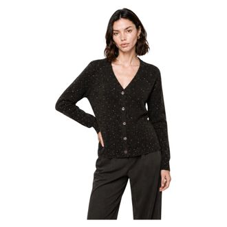 Kocca Truien & Vesten, Dames, Bruin, XS, Cardigan van Mohairmix