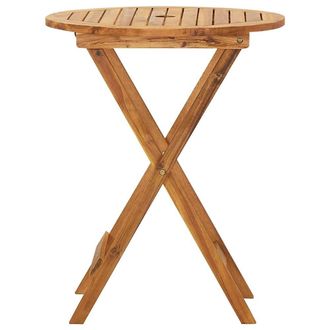 Berkfield Home Durable 3 Piece Folding Bistro Set solid Acacia Wood in Brown