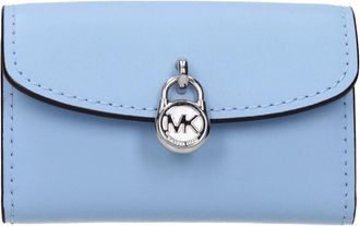 Michael Kors Lederen Portemonnee voor Kleingeld - Dames - Portefeuilles - Blauw - ONE Size - Leer - Accessoires