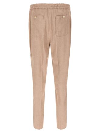 Etro Flamed Linen Blend Joggers - Beige