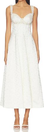 Jonathan Simkhai Charlotte Midi Dress In White