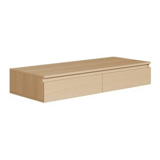 Selsey Selsey - Bemmi -tocador Con Escritorio Y 2 Cajones -120 Cm -roble De Lindberg