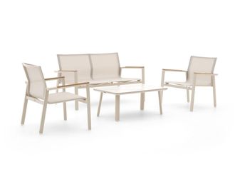 Forza Furniture Forza Asmonte stoel-bank loungeset 4-delig