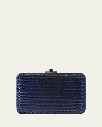 Judith Leiber Slim Slide Crystal Evening Clutch Bag