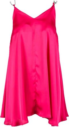 Simona Corsellini Damesjurk - Dames - Tops zonder mouwen - Roze - S - Polyester - Tops