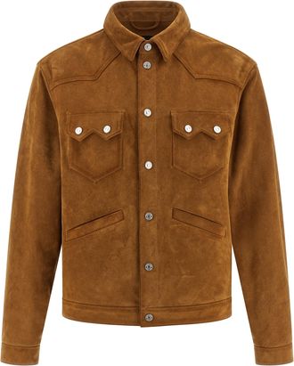 Dsquared2 Beige Polyvinyl Leather Mens Jacket