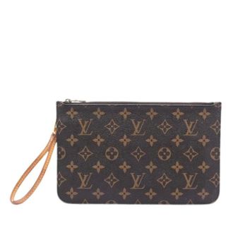 Louis Vuitton Pre-owned Clutches, female, Brown, Size: ONE SIZE Pre-owned Neverfull Pouch