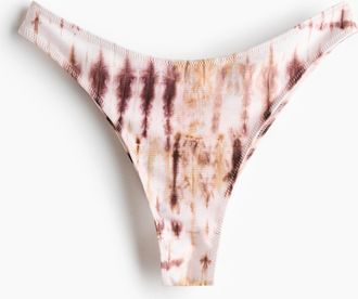 H&M Bikinihose Brazilian - Hellrosa/Gemustert