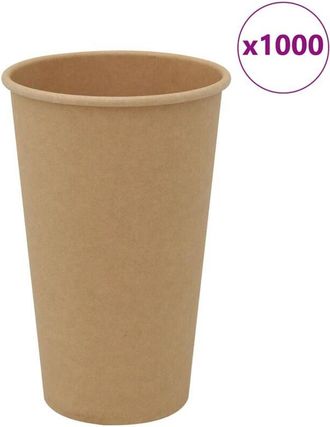 vidaXL Tazas De Caf&eacute; De Papel 1000 Uds 16oz 400ml Marr&oacute;n Vidaxl