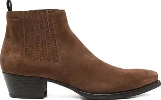 Prada 55mm Elasticated-gusset Suede Chelsea Boots