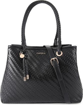 Carvela Womens Antionia Weave Tote Sandals - Black - One Size