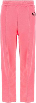 VETEMENTS Logo-Print Cotton Joggers - Pink