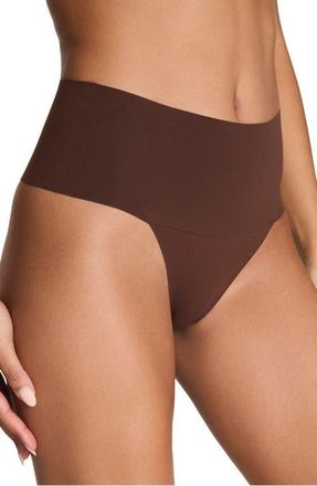 Spanx SPANXsmooth Undie-tectable Thong in Espresso at Nordstrom, Size X-Large