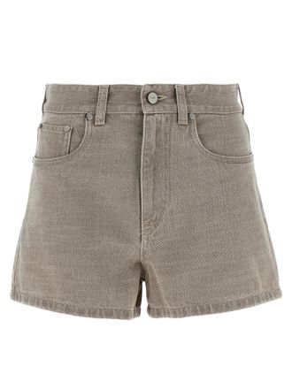 Fendi Beige Cotton Bermuda Womens Shorts