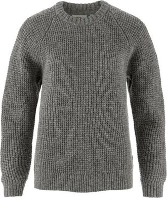 Fjällräven Övik Waffle Knit Wollpullover für Damen | grau