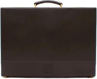 Loewe Pre-owned Leather briefcases - Dames - Vintage Handtas - Grijs - ONE Size - Vintage