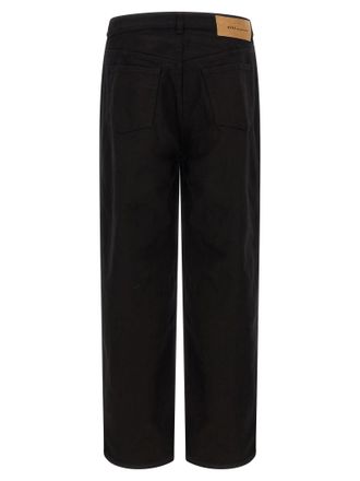 Ami Wide-Leg Denim Jeans - Black
