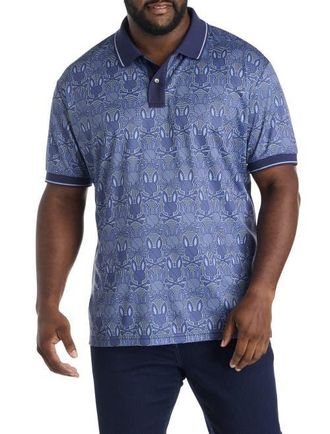 Psycho Bunny Big & Tall Reynolds Sport Polo Shirt in Blue at Nordstrom, Size Xx-Large