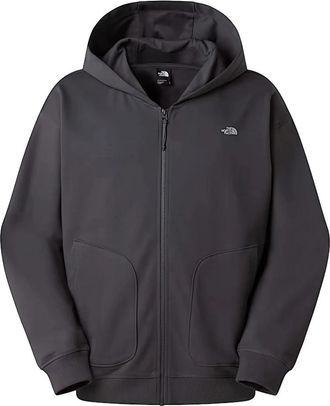 The North Face Essential Oversized Zip Hoodie - Heren - Outdoor shirts - Grijs - L - Katoen - Fitness