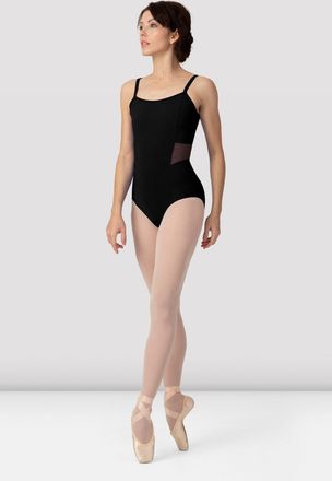 Bloch Ladies Boutique Mesh Panel Camisole Leotard, Black