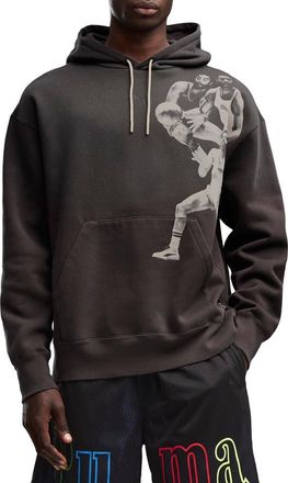 Puma Memory Lane Cotton Fleece Hoodie in Puma Black at Nordstrom, Size X-Large