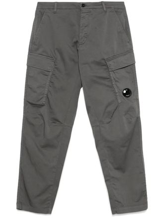C.P. Company Satijnen cargo broek - Grijs
