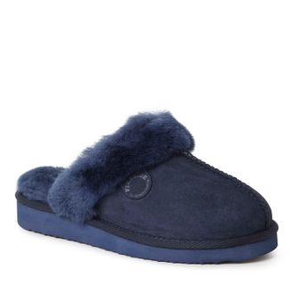 Dearfoams Fireside By Dearfoams Womens Sydney Genuine Shearling Scuff