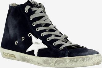 Golden Goose High-Top-Ledersneakers zum Schn&uuml;ren Francy